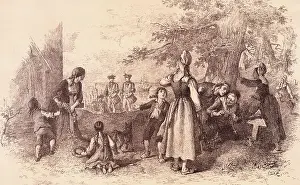 Troops Expelling Settlers