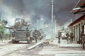 Terrorism Prints: Troops Fighting During Tet Offensive
