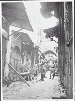 Troops Guarding Jewish Quarter