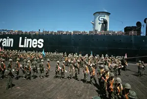 Troops in Military Formation