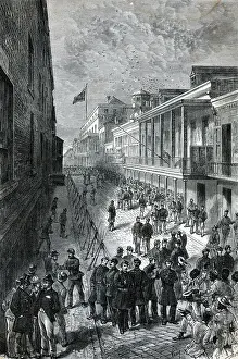 Louis Prints: Troops Occupying St.Louis Street