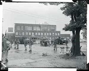 New Castle Prints: Troops Outside Union Building