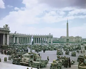Peters Square Prints: Troops at the Piazza San Pietro