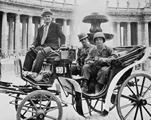 US Troops Sightseeing In Open Carriage