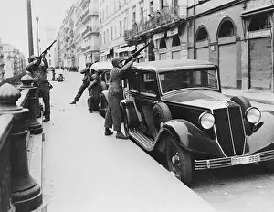 Invasion Prints: US Troops Tackle Snipers After Taking Algiers 1942