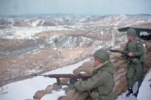 Troops Watching over Area