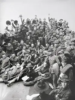 Troop Prints: Troopship With Soldiers Going To Mexico