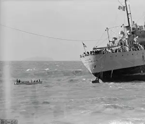 Troubled Ship Being Rescued