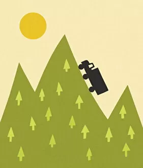 Images Dated 5th October 2012: Truck Climbing a Hill