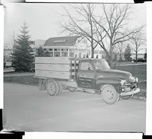 Cary Prints: Truck Departing From a Mink Farm