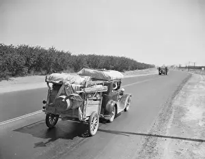 Visalia Prints: Truck Going down Highway