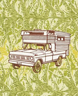 Motor Home Prints: Truck with topper