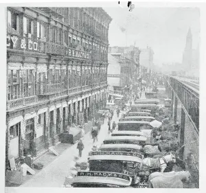 Commerce Prints: Trucks at Macy's Loading Docks