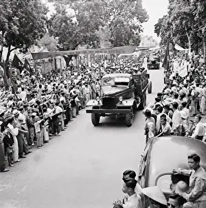 Hanoi Prints: Trucks Parading Down Hanoi