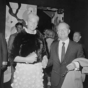 Truman Capote Posing with Mrs. Winston Guest
