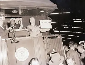 Headline Prints: Truman Holding Erroneous Newspaper