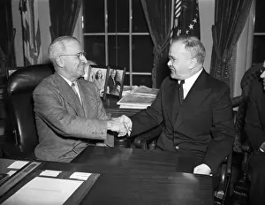 Truman and Molotov Shaking Hands
