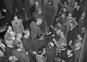 Truman and Senators During Electoral Vote Counting