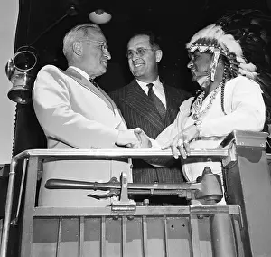 Truman Shaking Hands with Navajo Chief
