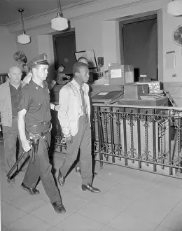 Trumpeter Miles Davis Being Arrested