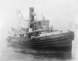 Tug John S. Timmons Supporting Suffragist Movement