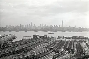 Tugboat Moving Up The Hudson River