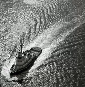 Henri Silberman Collection Gallery: Tugboat in water