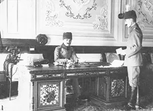Official Prints: Turkey'S Minister Of War In His Office