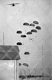 Parachute Prints: Turkish Paratroopers Parachuting into Cyprus