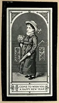 Greeting Card Prints: Turn Of The Century Greeting Card