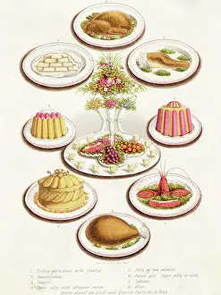 Buffet Prints: Turn-Of-The-Century Buffet Spread