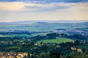 Images Dated 16th March 2016: Tuscany landscape around Siena