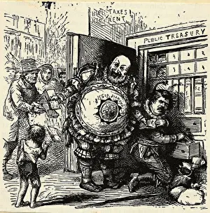 Poor Person Prints: Tweedledee and Sweedledum by Thomas Nast