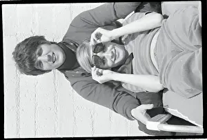 Bel Air Prints: Twiggy Relaxing With her Agent Justin De Villeneuve