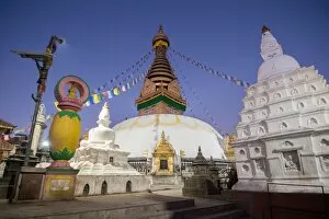 Images Dated 2nd January 2014: Twilight Swayambhunath