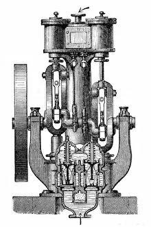 Images Dated 2nd January 2016: Twin steam pump