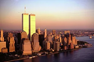 Jerry Trudell Aerial Photography Collection: Twin Towers Manhattan