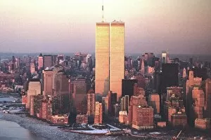 Jerry Trudell Aerial Photography Collection: Twin Towers world trade center
