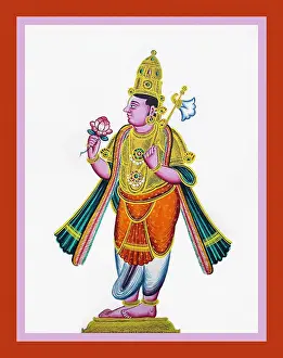 Album Prints: Two-armed Paraśu Rama stands in samabhanga