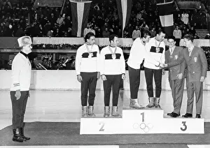 Olympia Prints: Two-seater luge 1964 Winter Olympics