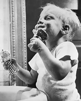 Two-Year-Old Tries Shaving