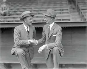 Ty Cobb Baseball Prints: Ty Cobb Announcing Retirement