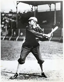 Ty Cobb Baseball Prints: Ty Cobb In Batting Position