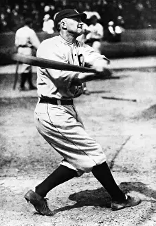 Ty Cobb Baseball Prints: Ty Cobb Swinging Bat
