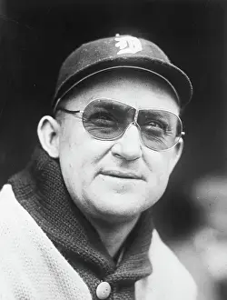 Ty Cobb Baseball Prints: Ty Cobb Wearing Glasses - Headshoulders