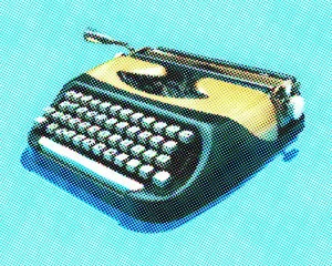 Captivating Art Illustrations Collection: Typewriter