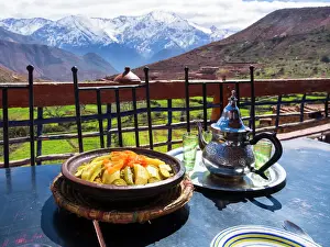 Distance Prints: Typical clay pot, tajine, for cooking traditional Moroccan meals