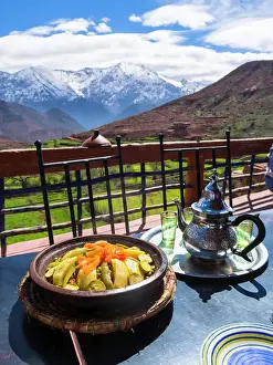 Distance Prints: Typical clay pot, tajine, for cooking traditional Moroccan meals