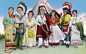 Indians Prints: A typical Group of West Plains first Americans