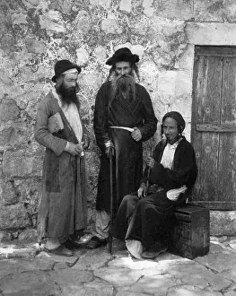 Typical Prints: Three Typical Jews Of Jerusalem In 1900